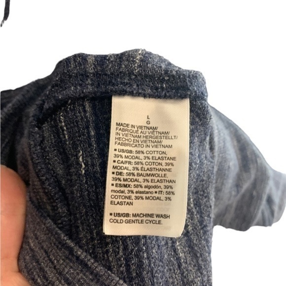 Daily Ritual Open Blue Cardigan Size Large . - Picture 5 of 5